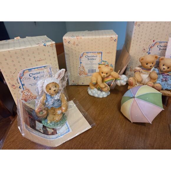 Cherished Teddies Rainbow Lane Series Lot of 7 - Picture 2 of 4
